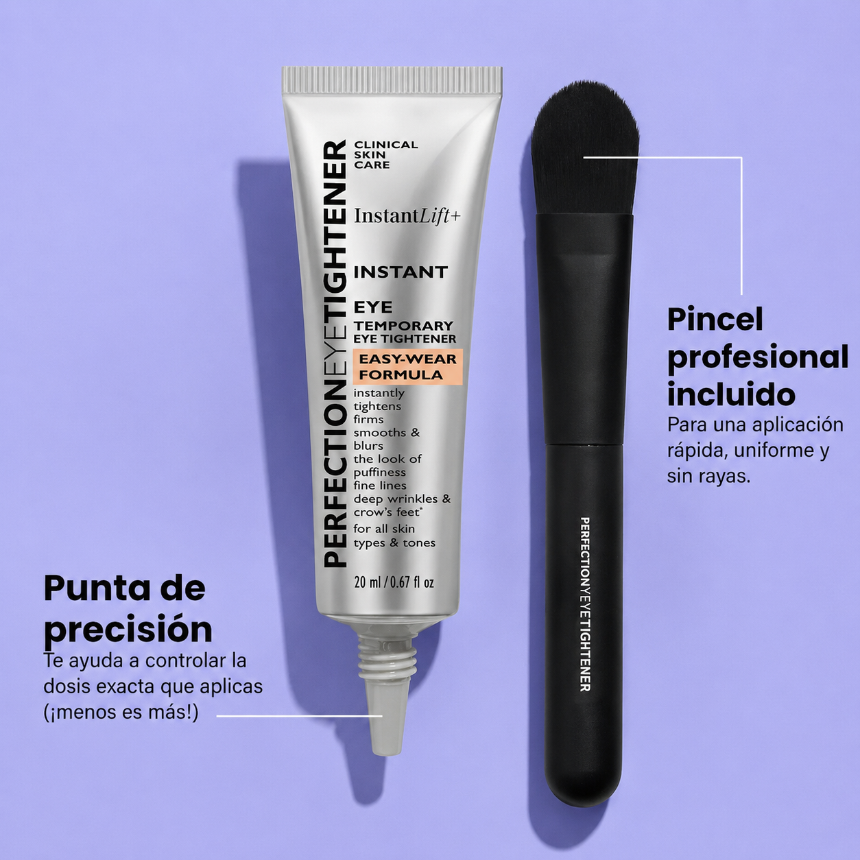 Reafirmante Instantáneo Contorno de Ojos – Compatible con Maquillaje