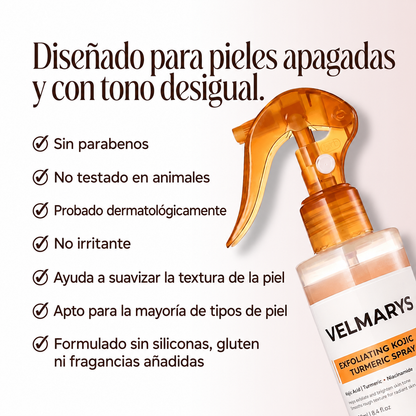 Exfoliante Corporal de Cúrcuma y Ácido Kójico - Piel Suave y Tono Uniforme - 250ml