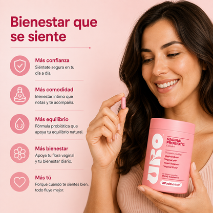 URO Suplemento Probiótico Vaginal + Colageno