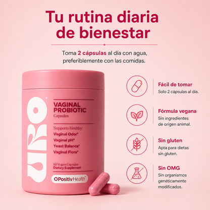 URO Suplemento Probiótico Vaginal + Colageno