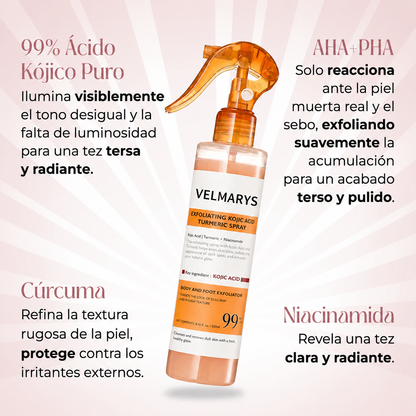 Exfoliante Corporal de Cúrcuma y Ácido Kójico - Piel Suave y Tono Uniforme - 250ml