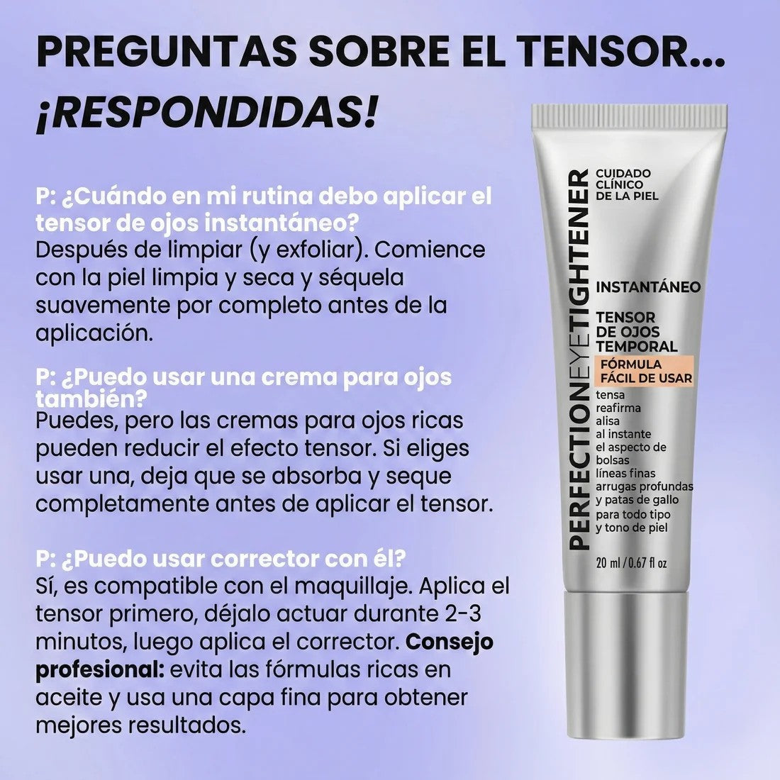 VelmarysLift – Gel tensor para bolsas y líneas de expresión